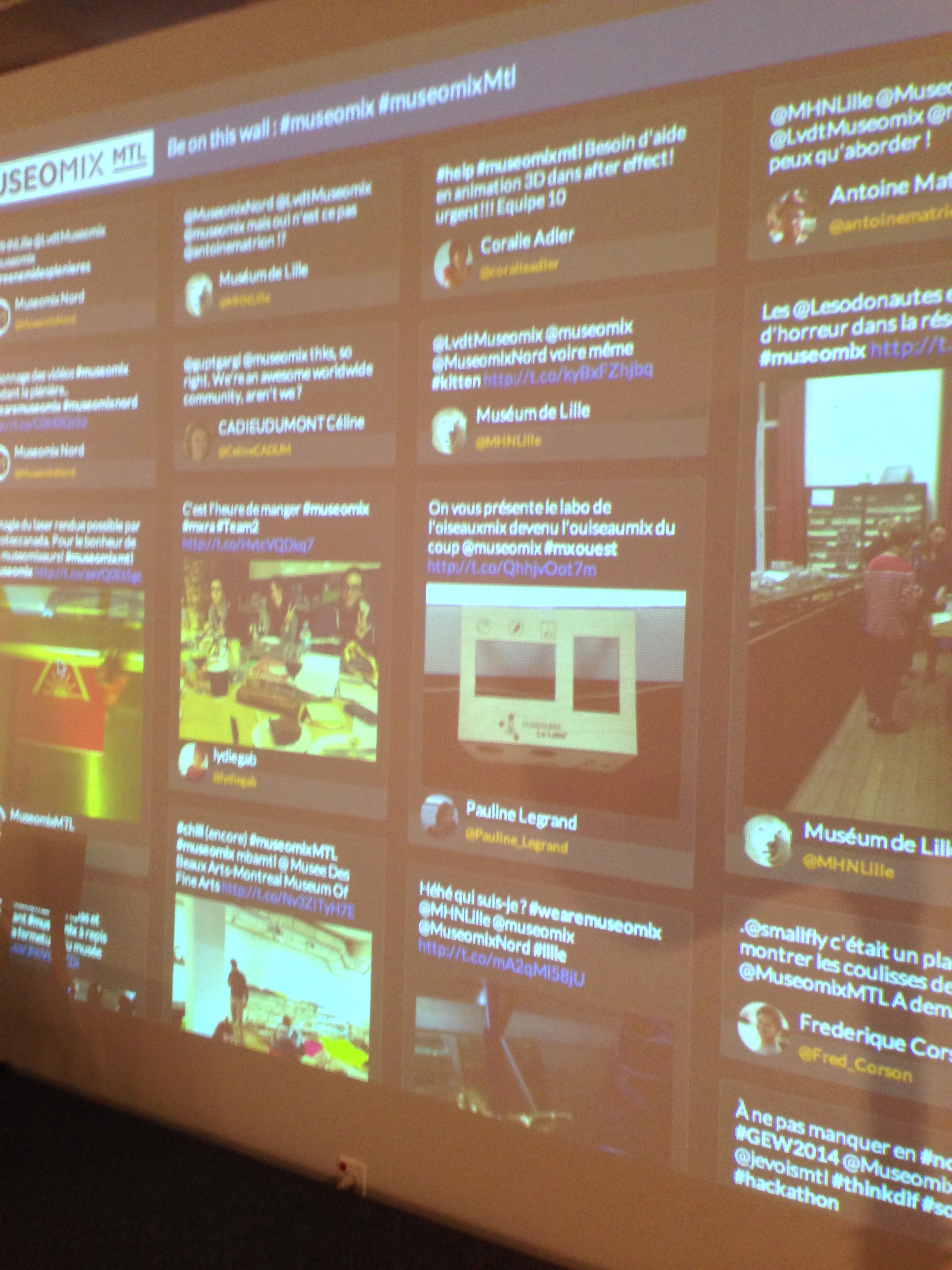 Tweetwall, développé par Sariha Chabert